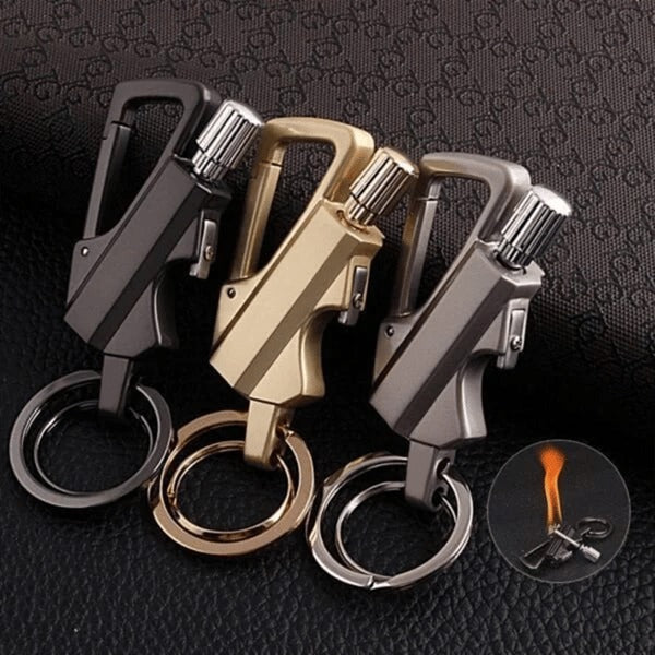 Permanent Match Infinity Lighter with Multitool Keychain Bottle Opener