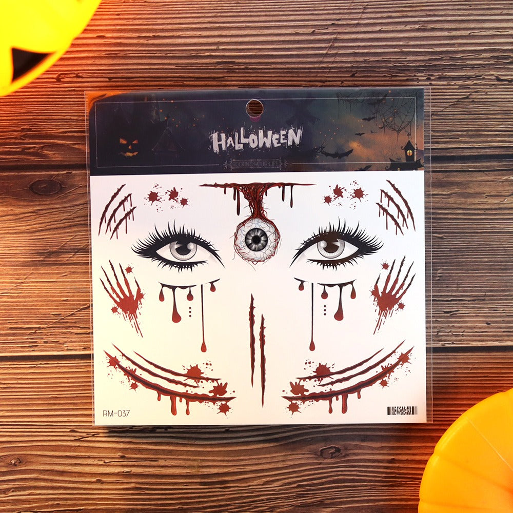 Temporary Halloween Tattoos-5pcs