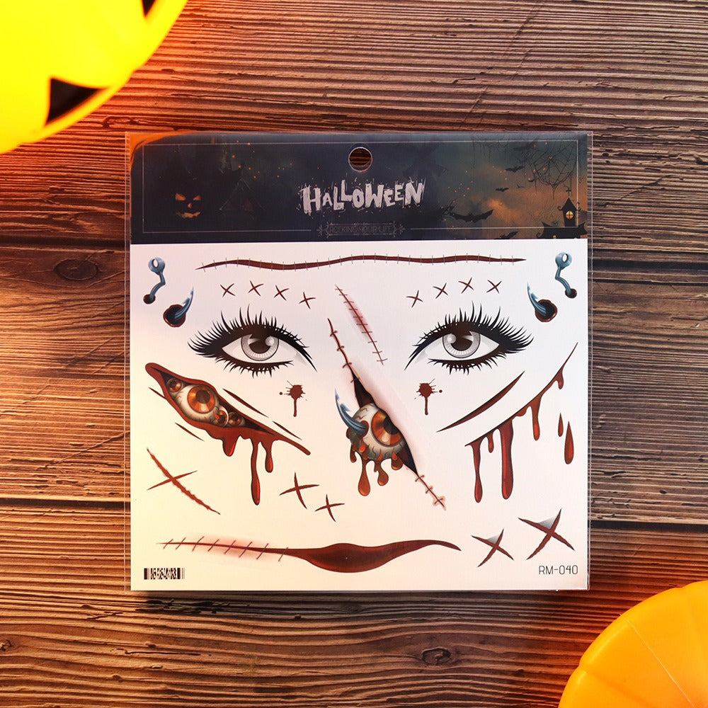 Temporary Halloween Tattoos-5pcs