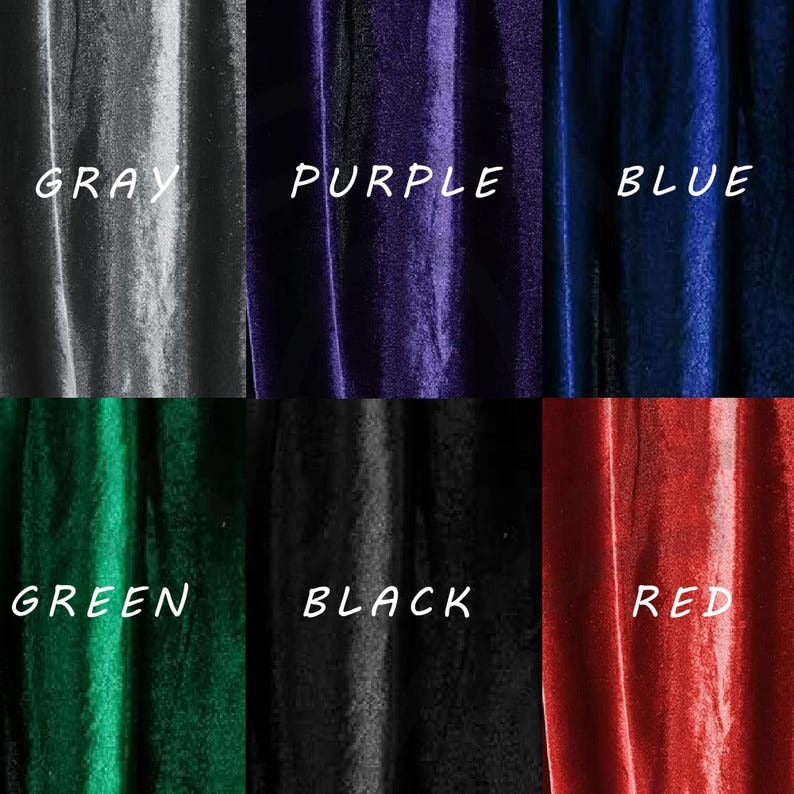Velvet Hooded Cloak -Vampire Witch Cape Costume