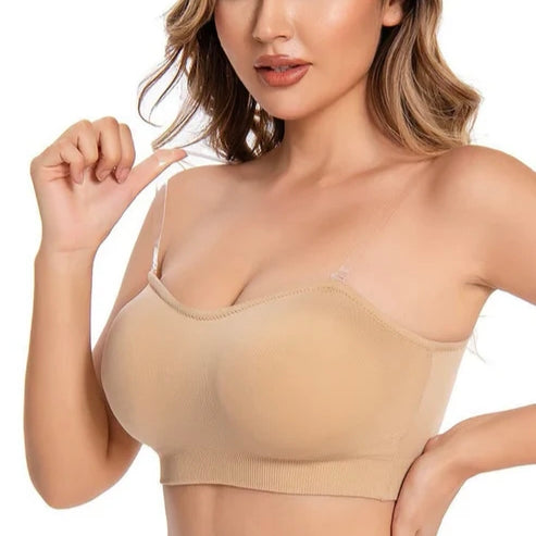 Non-Slip Seamless Wireless Strapless Bra