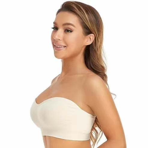Non-Slip Seamless Wireless Strapless Bra