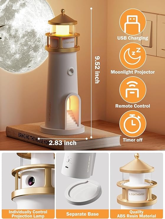 Moon Lamp Projector Night Light