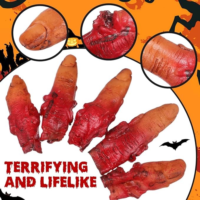 Prop Severed Finger- 5pcs