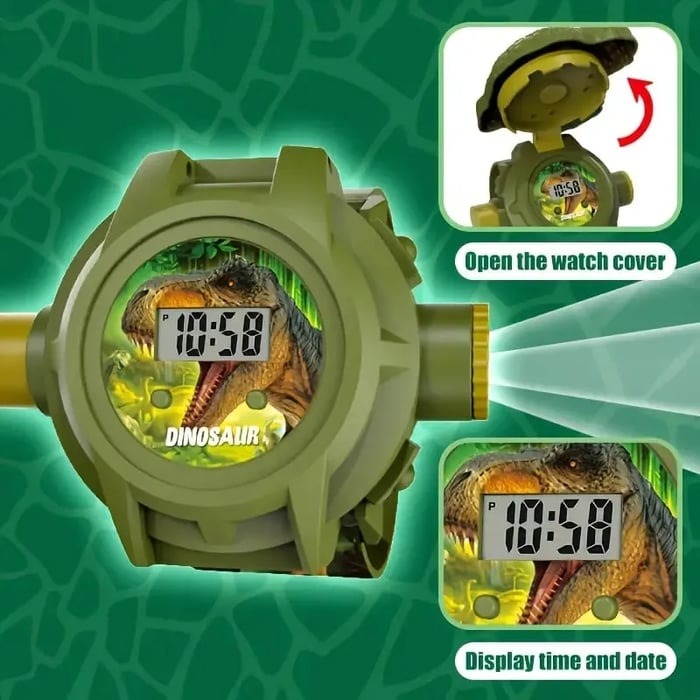 Dinosaur Projector Watch for Kids - 24 Dino Images Interactive