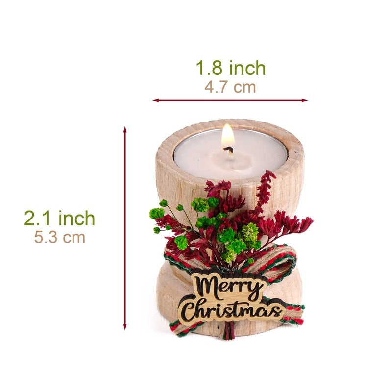 Merry Christmas Candle Holder-3pcs