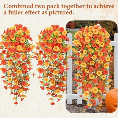 UV Resistant Hanging Morning Glory for Fall Decor