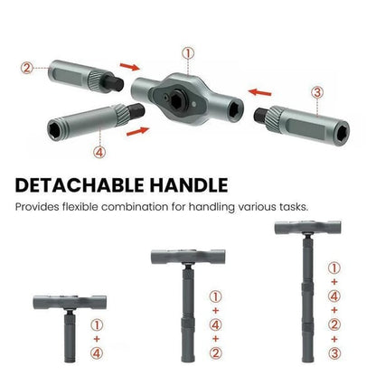 24 in 1 DlY Screwdriver Set Magnetic Compact and Portable Ratchet Screwdriver