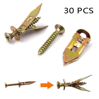 Self Drilling Drywall Anchors with Screws Kit
