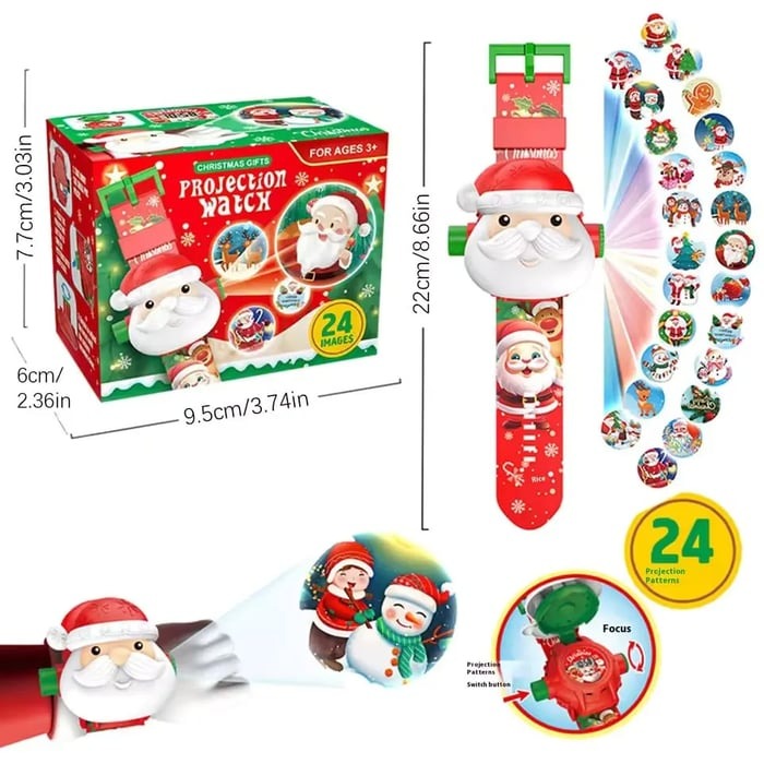 Dinosaur Projector Watch for Kids - 24 Dino Images Interactive