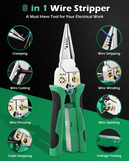 2025 Hot 8 in 1 Multi-function wire strippers