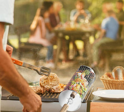 Rolling Grill BBQ Basket