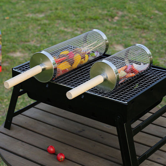 Rolling Grill BBQ Basket