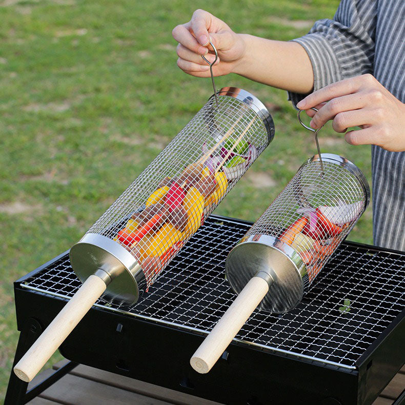 Rolling Grill BBQ Basket