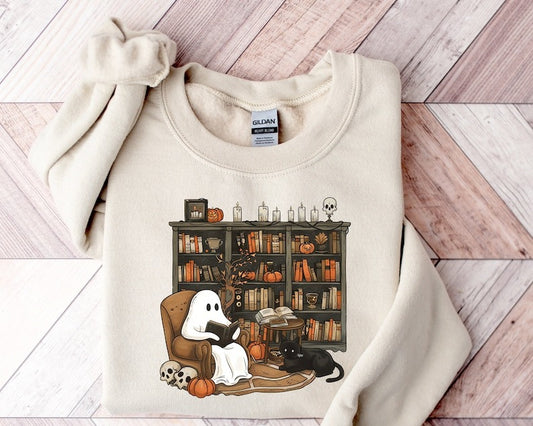 Librarian Bookshelf Teacher Boujee Ghost