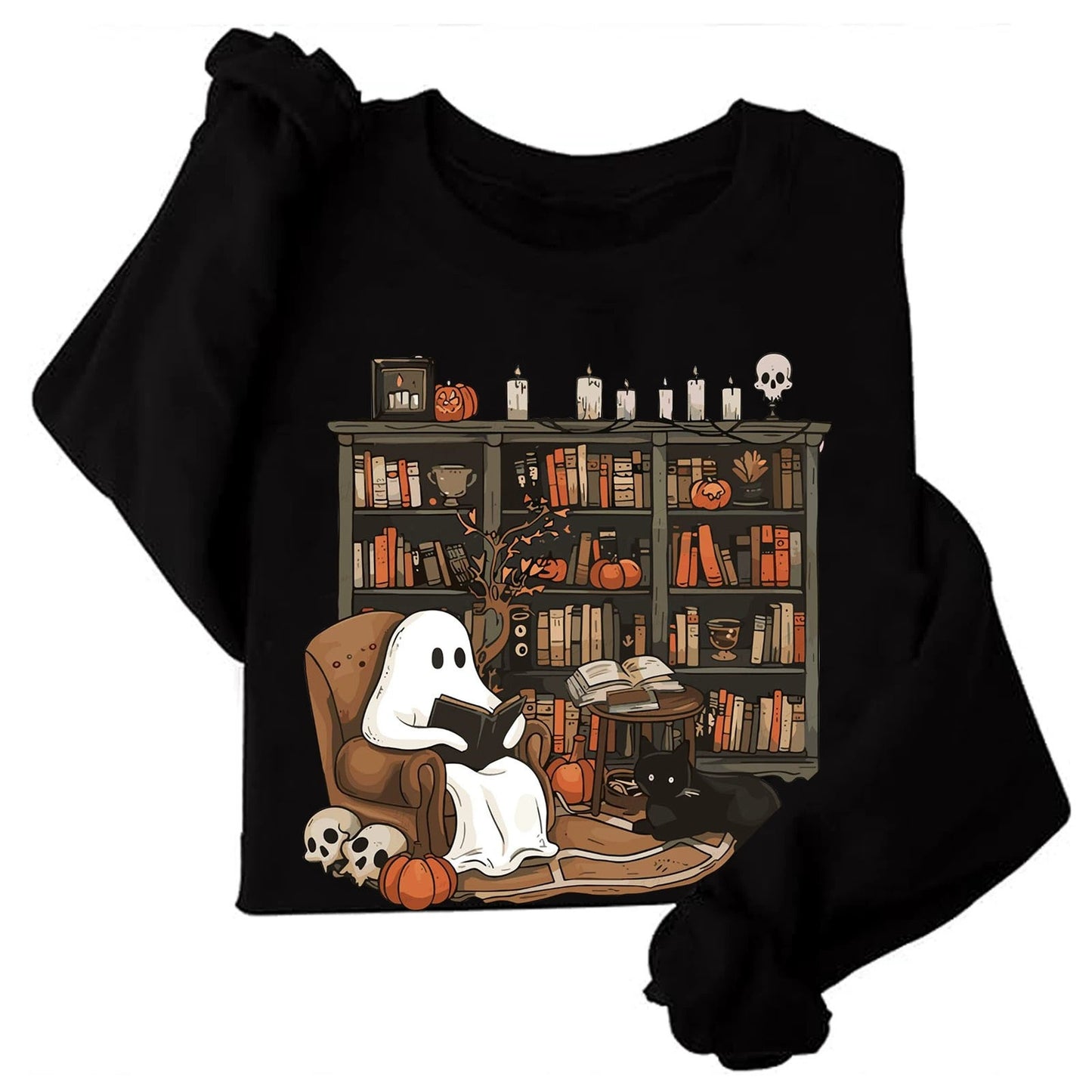 Librarian Bookshelf Teacher Boujee Ghost