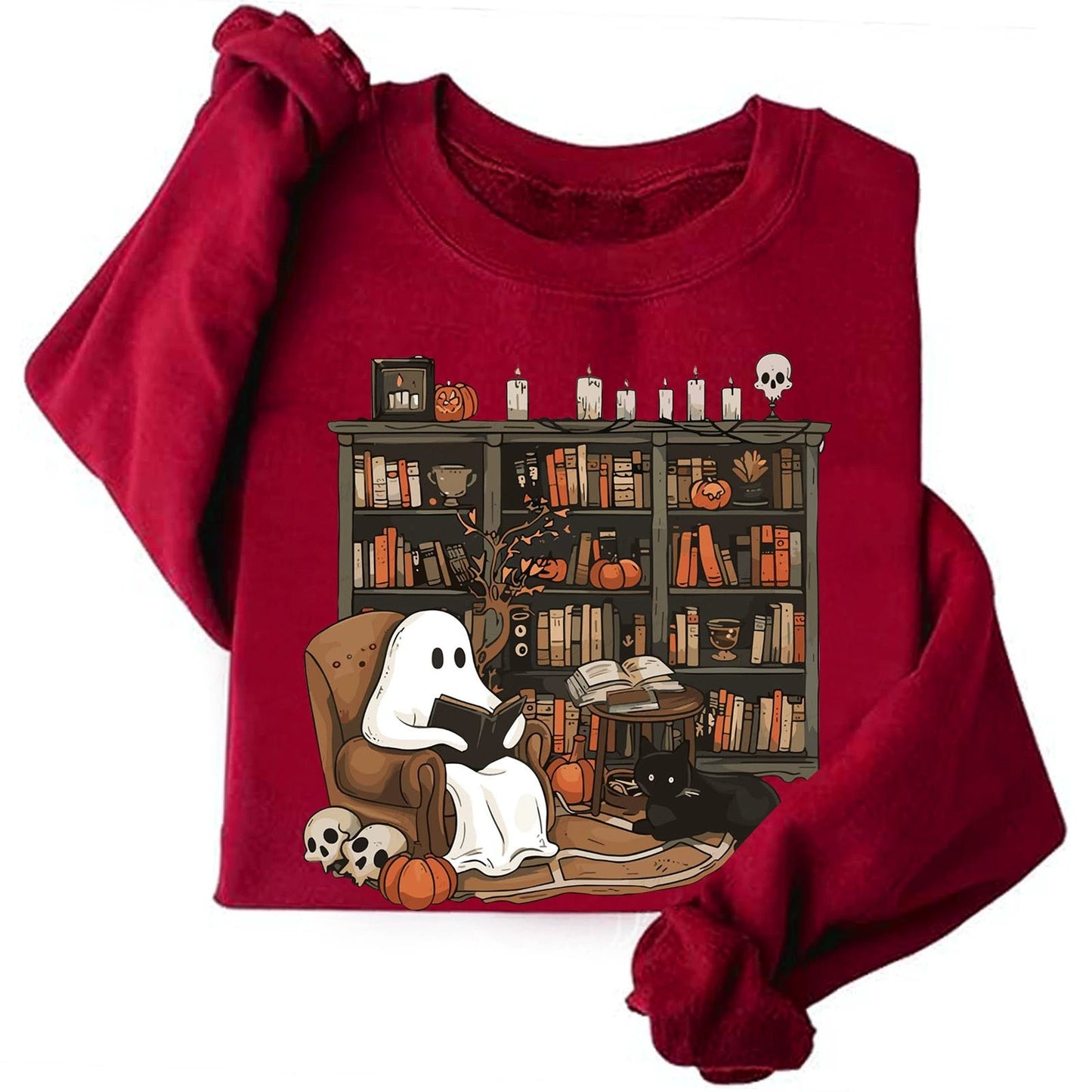 Librarian Bookshelf Teacher Boujee Ghost