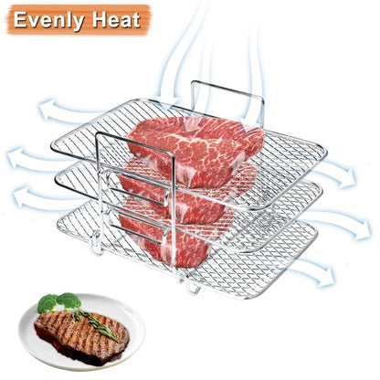 Air Fryer Rack, 304 Stainless Steel Toast Rack