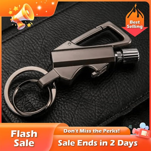 Permanent Match Infinity Lighter with Multitool Keychain Bottle Opener