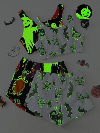 Halloween vest pajamas set