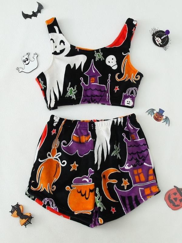 Halloween vest pajamas set