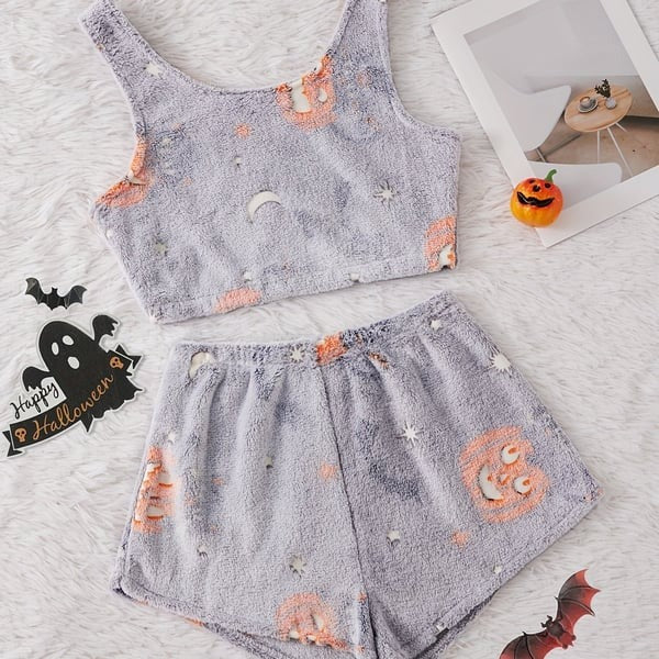 Halloween vest pajamas set