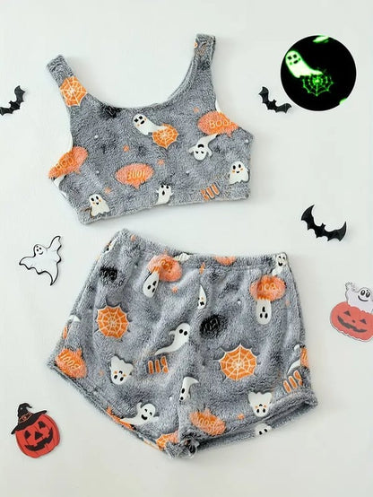 Halloween vest pajamas set