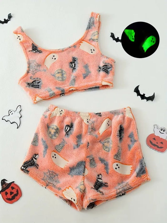 Halloween vest pajamas set
