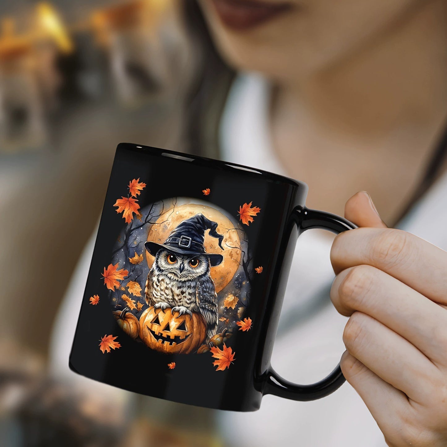Personalized Owl Halloween Mug
