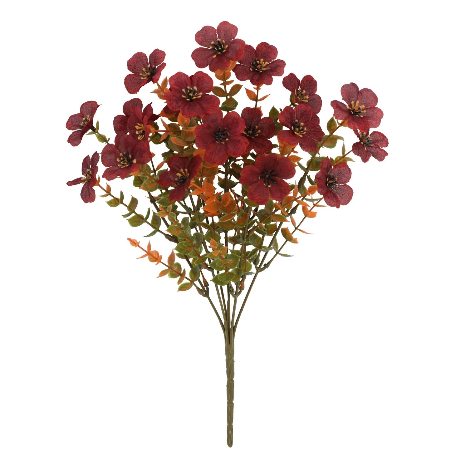 Lifelike UV-Resistant Sunset Mums – Perfect for Fall Decor- 2pcs