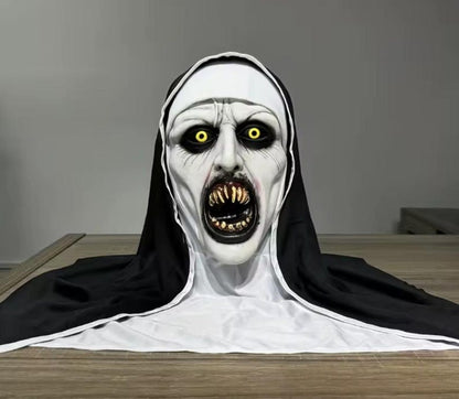 Scary Nun Mask – Halloween Costume Prop
