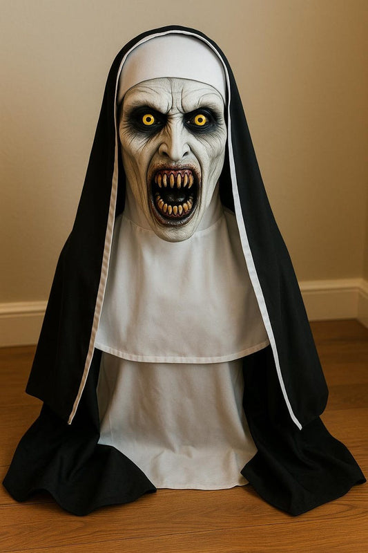 Scary Nun Mask – Halloween Costume Prop