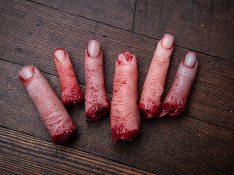 Prop Severed Finger- 5pcs