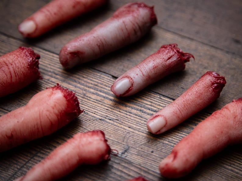 Prop Severed Finger- 5pcs