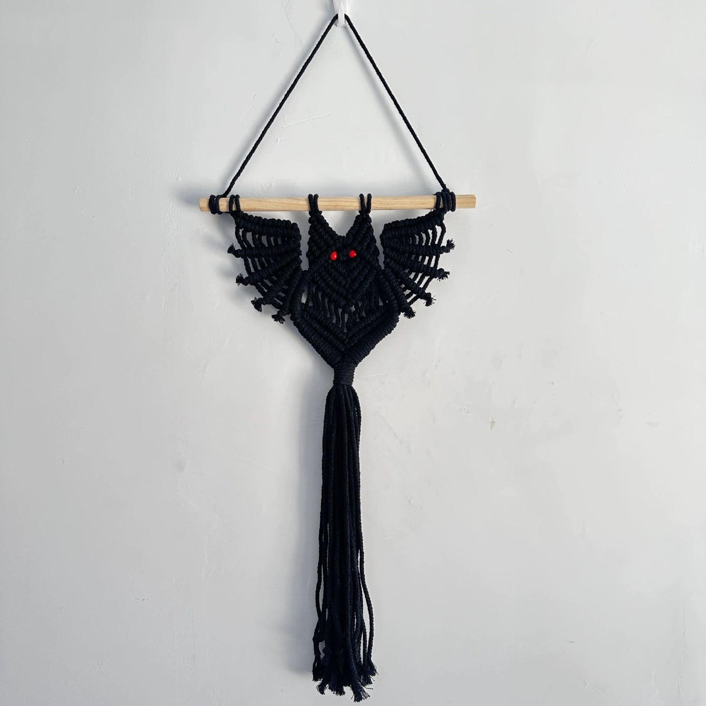 Halloween Macrame Ghost Spooky Wall Hanging for Gothic Deco