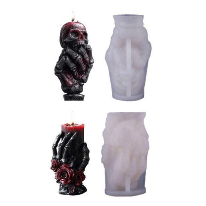 Halloween pillar candle mold