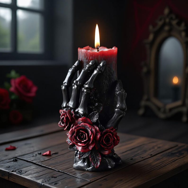 Halloween pillar candle mold