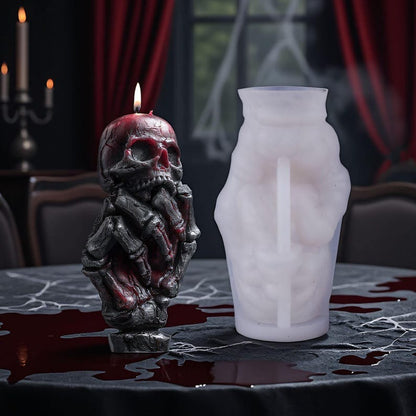 Halloween pillar candle mold