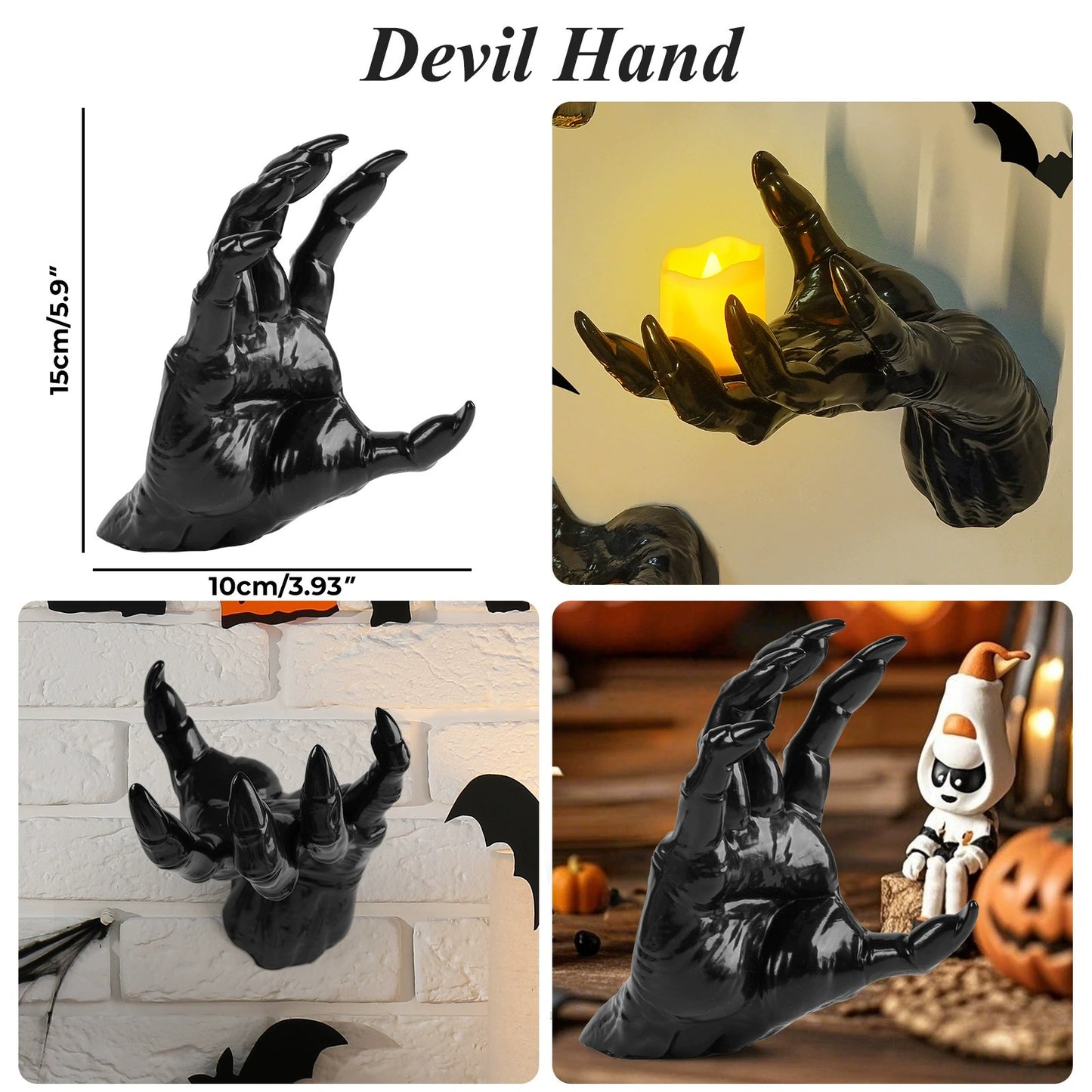Creepy Hands Wall Candles