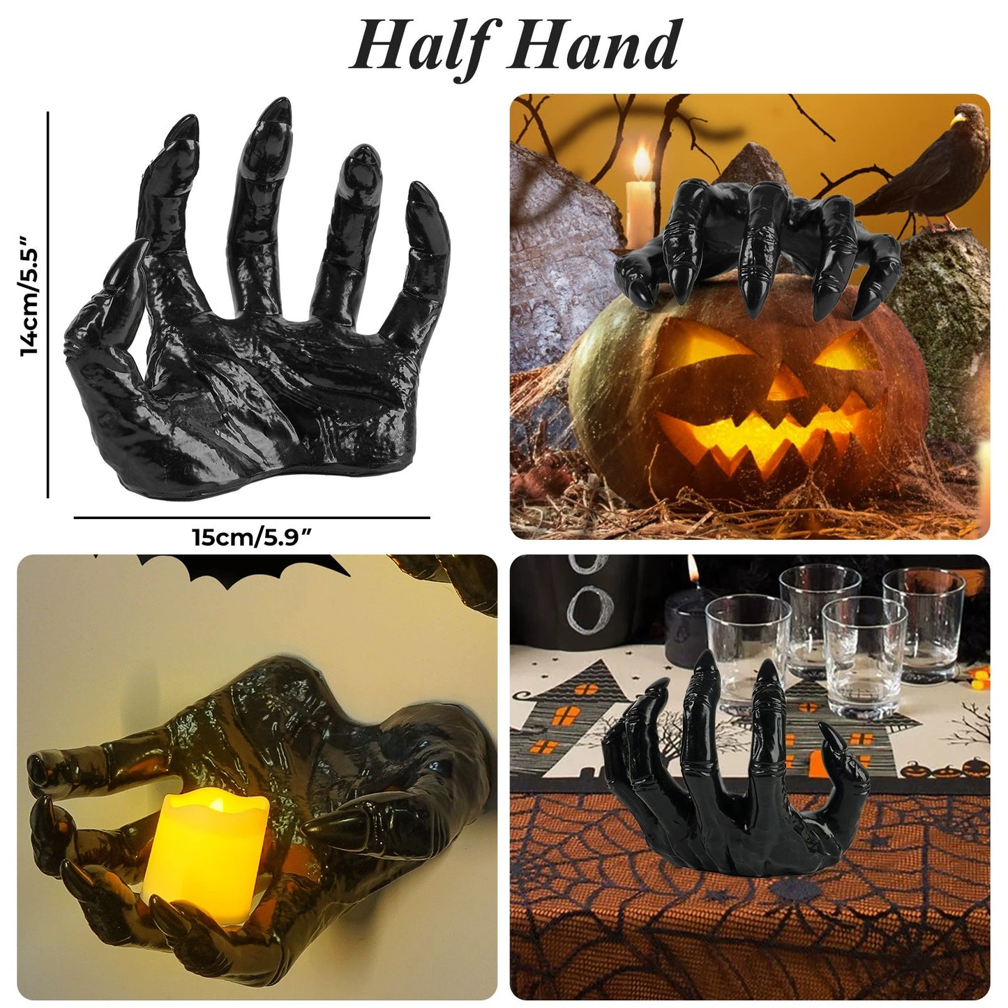 Creepy Hands Wall Candles
