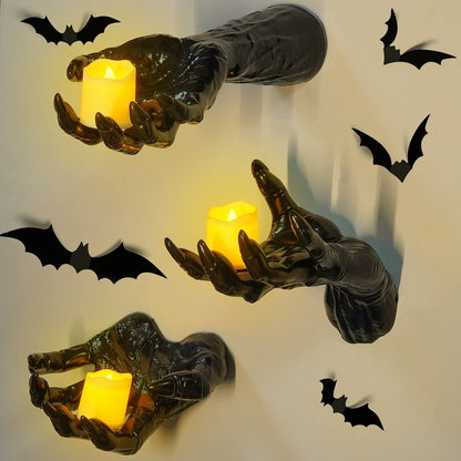 Creepy Hands Wall Candles