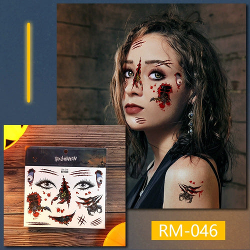 Temporary Halloween Tattoos-5pcs