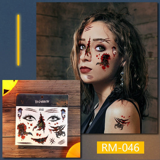 Temporary Halloween Tattoos-5pcs