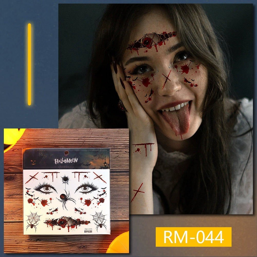 Temporary Halloween Tattoos-5pcs
