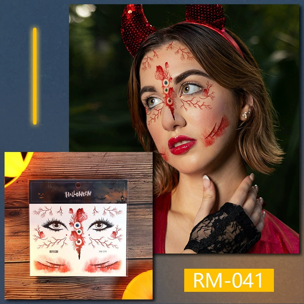 Temporary Halloween Tattoos-5pcs