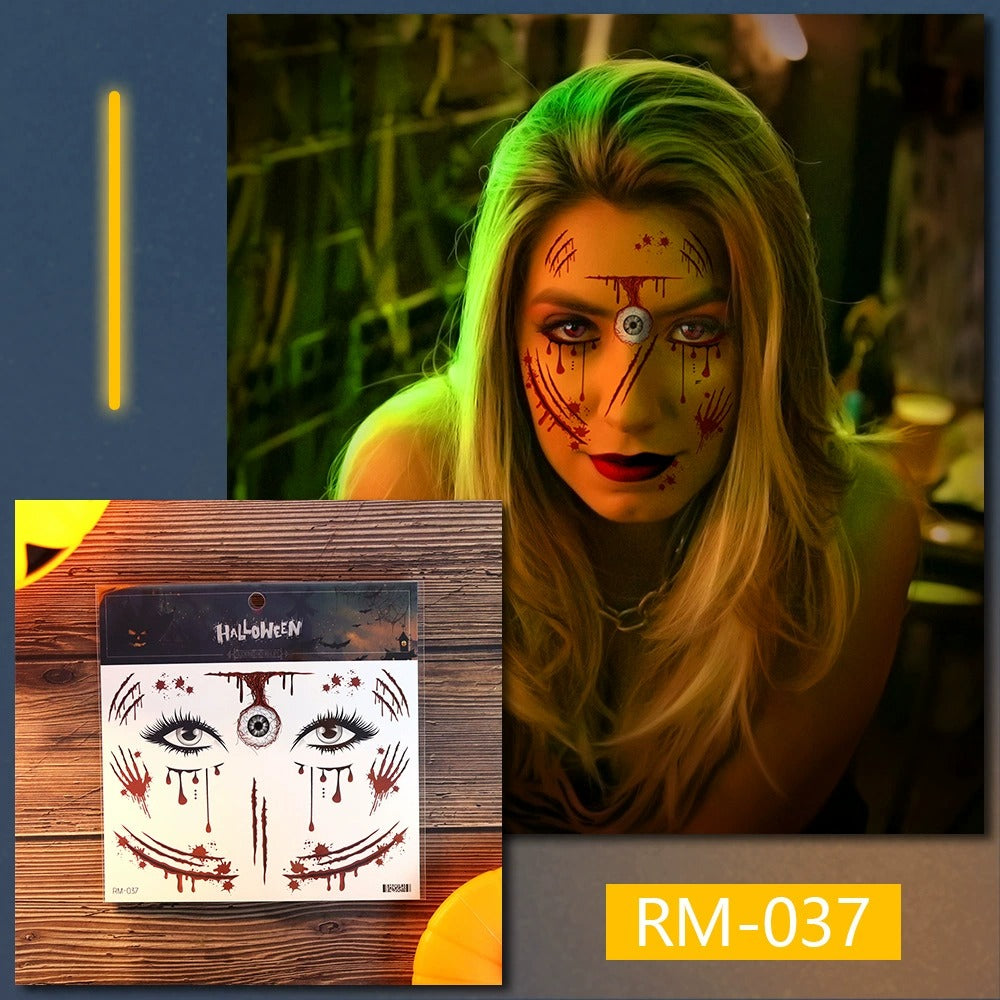 Temporary Halloween Tattoos-5pcs