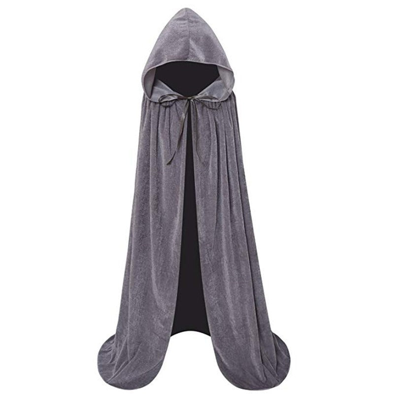Velvet Hooded Cloak -Vampire Witch Cape Costume