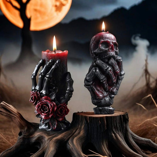 Halloween pillar candle mold