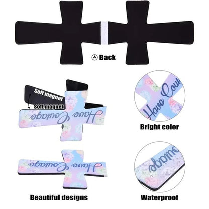 16 Pcs Magnetic Cross Bookmarks Gifts for Bible Study