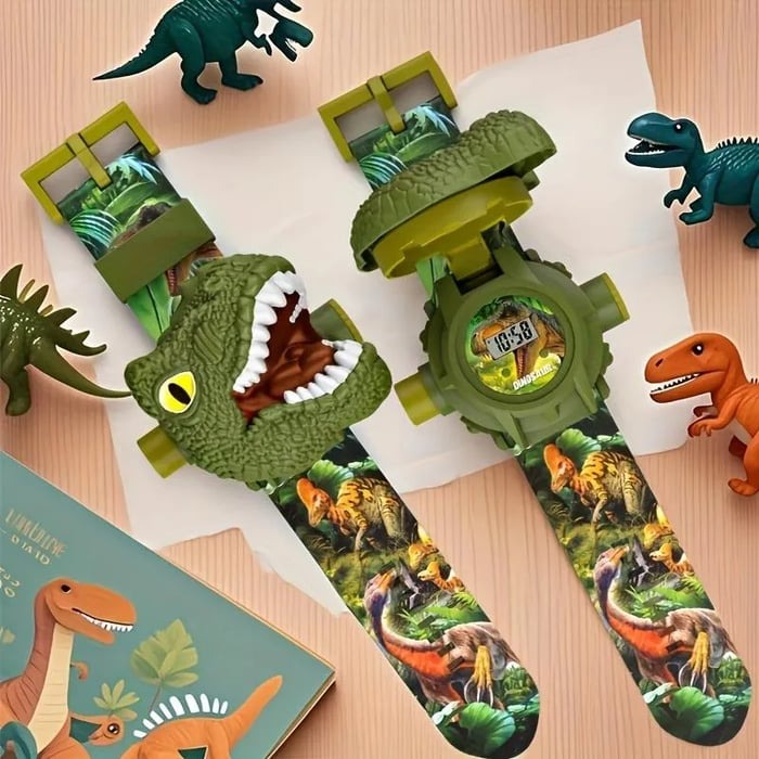 Dinosaur Projector Watch for Kids - 24 Dino Images Interactive